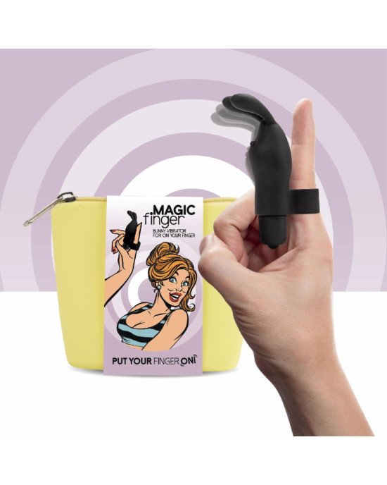 Вібратор на палець FeelzToys Magic Finger Vibrator Black Вібратор на палець FeelzToys Magic Finger Vibrator Black