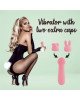 Міні-вібратор FeelzToys Mister Bunny Pink з двома насадками Міні-вібратор FeelzToys Mister Bunny Pink з двома насадками