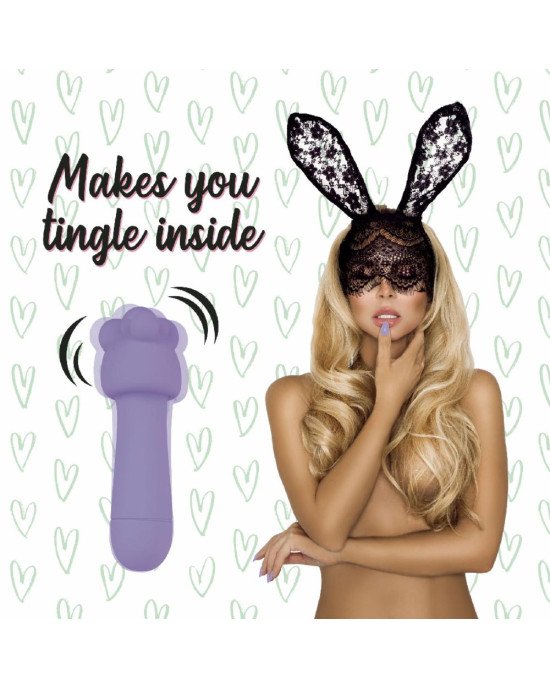 Міні-вібратор FeelzToys Magic Bunny Purple з двома насадками Міні-вібратор FeelzToys Magic Bunny Purple з двома насадками