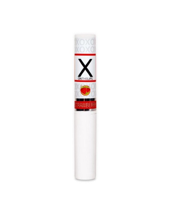 Стимулювальний бальзам для губ унісекс Sensuva - X on the Lips Strawberry з феромонами, полуниця Стимулювальний бальзам для губ унісекс Sensuva - X on the Lips Strawberry з феромонами, полуниця