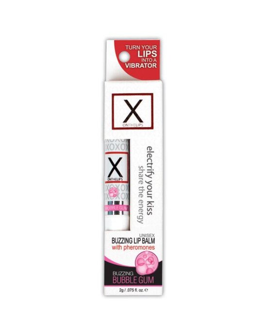 Стимулювальний бальзам для губ унісекс Sensuva - X on the Lips Bubble Gum з феромонами, жуйка Стимулювальний бальзам для губ унісекс Sensuva - X on the Lips Bubble Gum з феромонами, жуйка