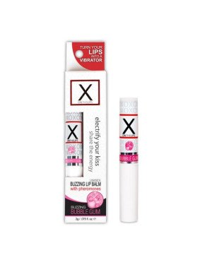 Стимулювальний бальзам для губ унісекс Sensuva - X on the Lips Bubble Gum з феромонами, жуйка