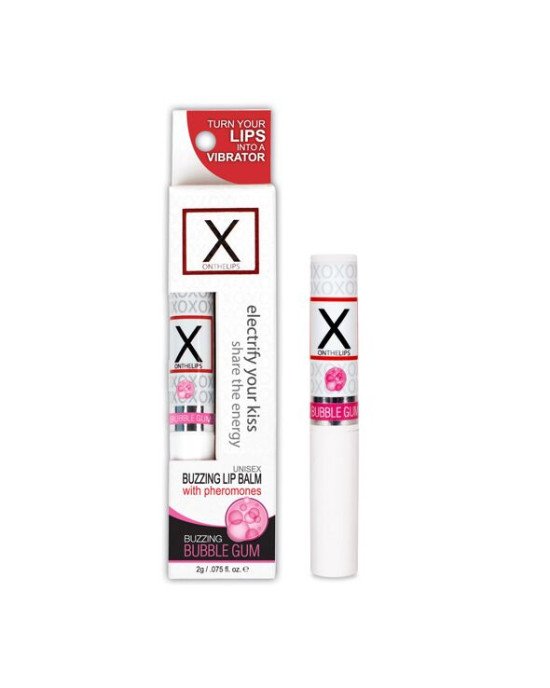 Стимулювальний бальзам для губ унісекс Sensuva - X on the Lips Bubble Gum з феромонами, жуйка Стимулювальний бальзам для губ унісекс Sensuva - X on the Lips Bubble Gum з феромонами, жуйка