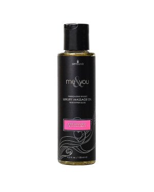 Масажна олія Sensuva — Me&You Pink Grapefruit & Vanilla Bean (125 мл) з феромонами