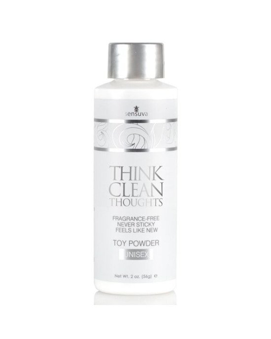 Пудра для догляду за іграшками Sensuva Think Clean Thoughts Toy Powder (56 г) Пудра для догляду за іграшками Sensuva Think Clean Thoughts Toy Powder (56 г)