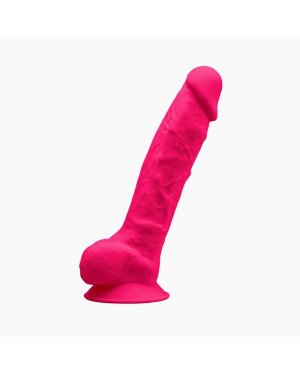 Фалоімітатор SilexD Vetus Pink (MODEL 1 size 8in), двошаровий, силікон + Silexpan, діаметр 4,2см