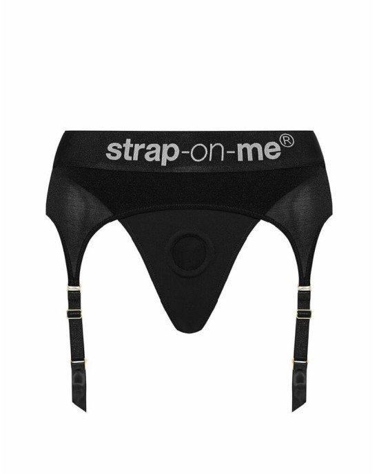 Труси для страпону з підв'язками для панчох Strap-On-Me REBEL HARNESS - L Труси для страпону з підв'язками для панчох Strap-On-Me REBEL HARNESS - L