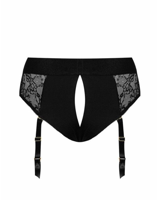 Мереживні труси для страпону з підв'язками для панчох Strap-On-Me DIVA HARNESS - M