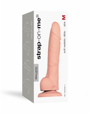 Реалістичний фалоімітатор Strap-On-Me SOFT REALISTIC DILDO Vanilla - Size M