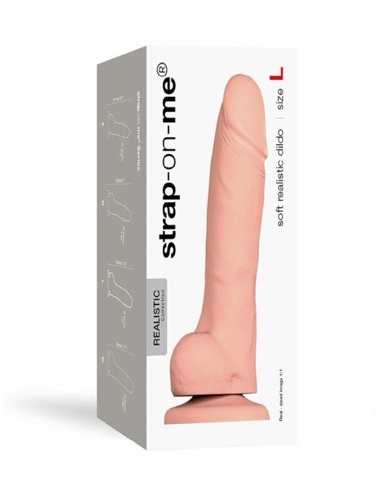 Реалістичний фалоімітатор Strap-On-Me SOFT REALISTIC DILDO Vanilla - Size L Реалістичний фалоімітатор Strap-On-Me SOFT REALISTIC DILDO Vanilla - Size L