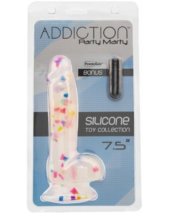 Фалоімітатор з конфетті ADDICTION - PARTY MARTY - 7.5 Фалоімітатор з конфетті ADDICTION - PARTY MARTY - 7.5
