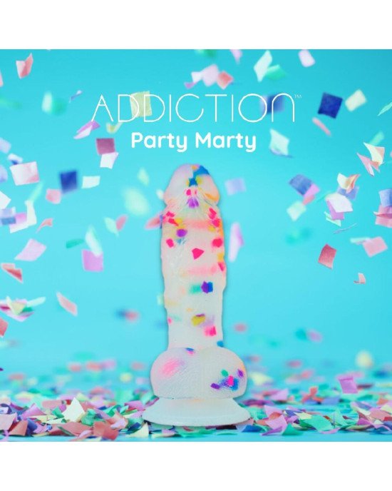 Фалоімітатор з конфетті ADDICTION - PARTY MARTY - 7.5 Фалоімітатор з конфетті ADDICTION - PARTY MARTY - 7.5