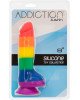 Райдужний фалоімітатор ADDICTION - JUSTIN - 8 