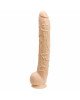 Фалоімітатор Doc Johnson Dick Rambone Cock White (в ПЕ пакеті!), Діаметр 6 см, довжина 42 см, ПВХ