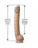 Фалоімітатор Doc Johnson Dick Rambone Cock White (в ПЕ пакеті!), Діаметр 6 см, довжина 42 см, ПВХ