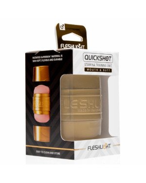 Мастурбатор Fleshlight Quickshot STU, компактний, чудово для пар і мінету
