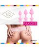 Набір силіконових анальних пробок FeelzToys - Bibi Butt Plug Set 3 pcs Pink Набір силіконових анальних пробок FeelzToys - Bibi Butt Plug Set 3 pcs Pink