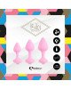 Набір силіконових анальних пробок FeelzToys - Bibi Butt Plug Set 3 pcs Pink Набір силіконових анальних пробок FeelzToys - Bibi Butt Plug Set 3 pcs Pink