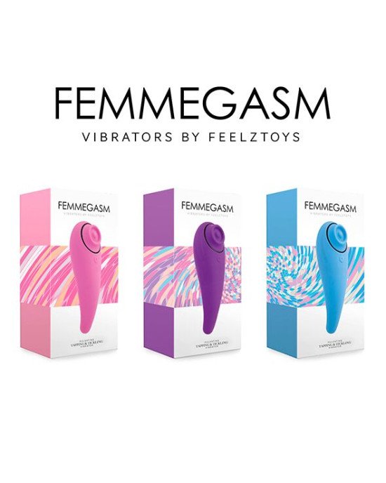 Пульсатор для клітора плюс вібратор FeelzToys - FemmeGasm Tapping & Tickling Vibrator Pink