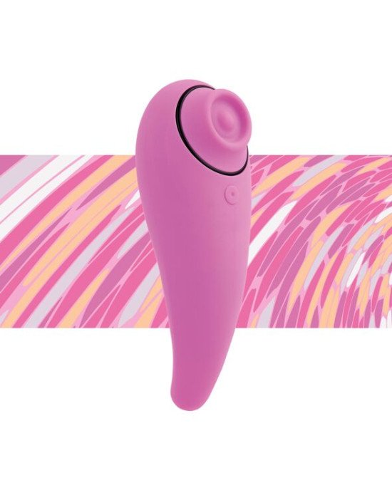 Пульсатор для клітора плюс вібратор FeelzToys - FemmeGasm Tapping & Tickling Vibrator Pink