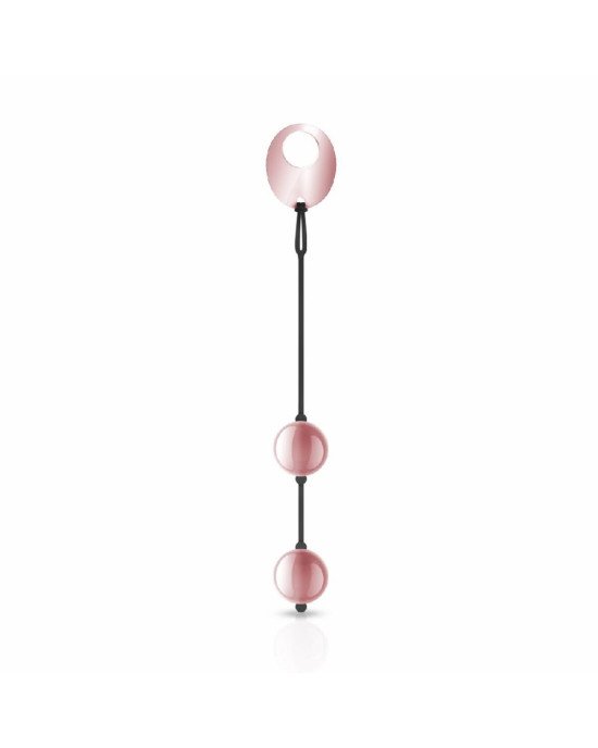 Металеві вагінальні кульки Rosy Gold — Nouveau Kegel Balls, вага 376 г, діаметр 2,8 см Металеві вагінальні кульки Rosy Gold — Nouveau Kegel Balls, вага 376 г, діаметр 2,8 см