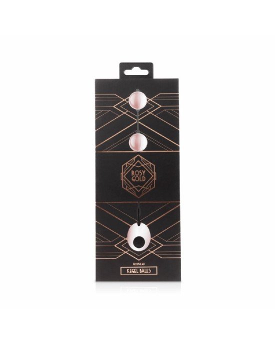 Металеві вагінальні кульки Rosy Gold — Nouveau Kegel Balls, вага 376 г, діаметр 2,8 см Металеві вагінальні кульки Rosy Gold — Nouveau Kegel Balls, вага 376 г, діаметр 2,8 см