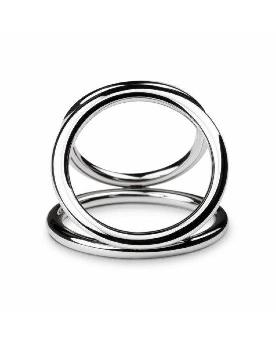 Потрійне ерекційне кільце Sinner Gear Unbendable – Triad Chamber Metal Cock and Ball Ring – Large Потрійне ерекційне кільце Sinner Gear Unbendable – Triad Chamber Metal Cock and Ball Ring – Large
