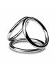 Потрійне ерекційне кільце Sinner Gear Unbendable – Triad Chamber Metal Cock and Ball Ring – Large Потрійне ерекційне кільце Sinner Gear Unbendable – Triad Chamber Metal Cock and Ball Ring – Large