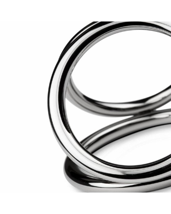 Потрійне ерекційне кільце Sinner Gear Unbendable – Triad Chamber Metal Cock and Ball Ring – Large Потрійне ерекційне кільце Sinner Gear Unbendable – Triad Chamber Metal Cock and Ball Ring – Large