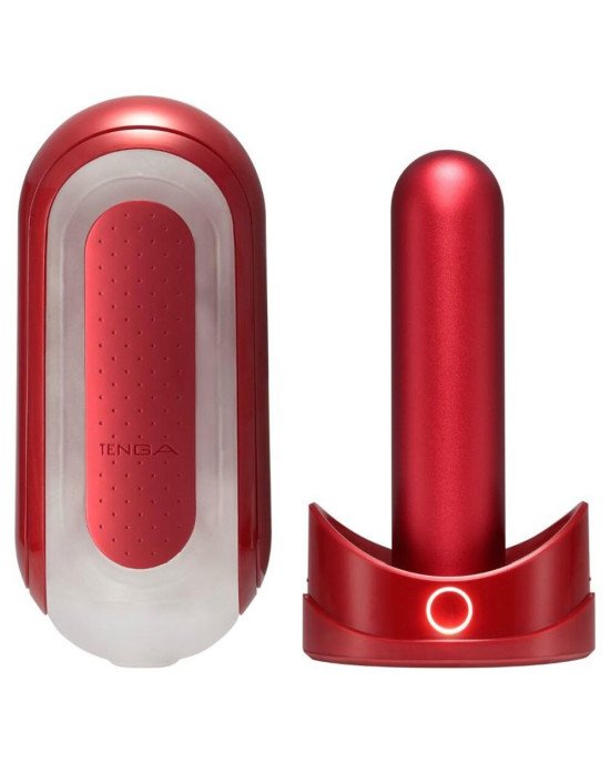 Мастурбатор з нагрівачем Tenga Flip Zero Red + Flip Warming Set Мастурбатор з нагрівачем Tenga Flip Zero Red + Flip Warming Set