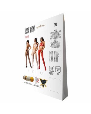 Відкритий бодістокінг Passion BS080 red Відкритий бодістокінг Passion BS080 red