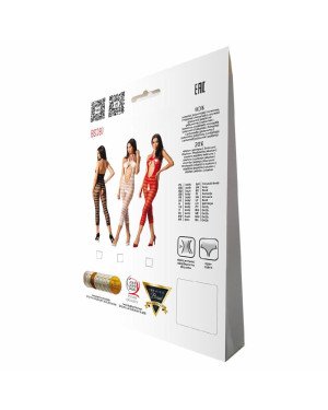 Сітчастий бодістокінг з відкритим животом Passion BS081 red