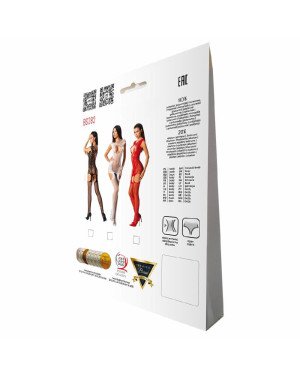 Ажурний бодістокінг з панчохами Passion BS082 black Ажурний бодістокінг з панчохами Passion BS082 black
