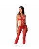 Еротичний бодістокінг Passion BS084 red Еротичний бодістокінг Passion BS084 red
