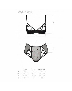 Еротичний комплект з малюнком LOVELIA BIKINI black S/M - Passion Еротичний комплект з малюнком LOVELIA BIKINI black S/M - Passion