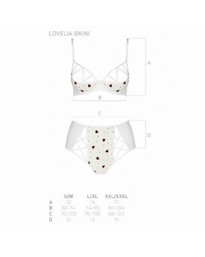 Еротичний комплект з малюнком LOVELIA BIKINI white XXL/XXXL - Passion Еротичний комплект з малюнком LOVELIA BIKINI white XXL/XXXL - Passion