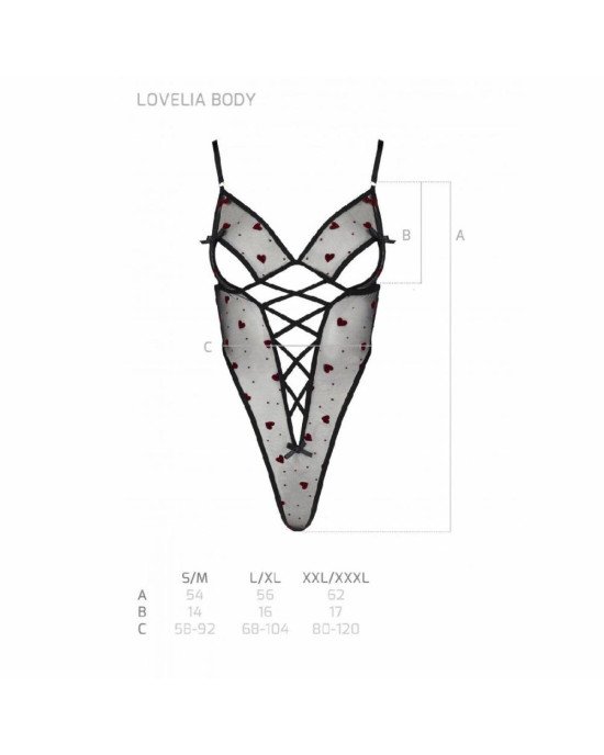 Еротичний боді з малюнком LOVELIA BODY black L/XL - Passion Еротичний боді з малюнком LOVELIA BODY black L/XL - Passion