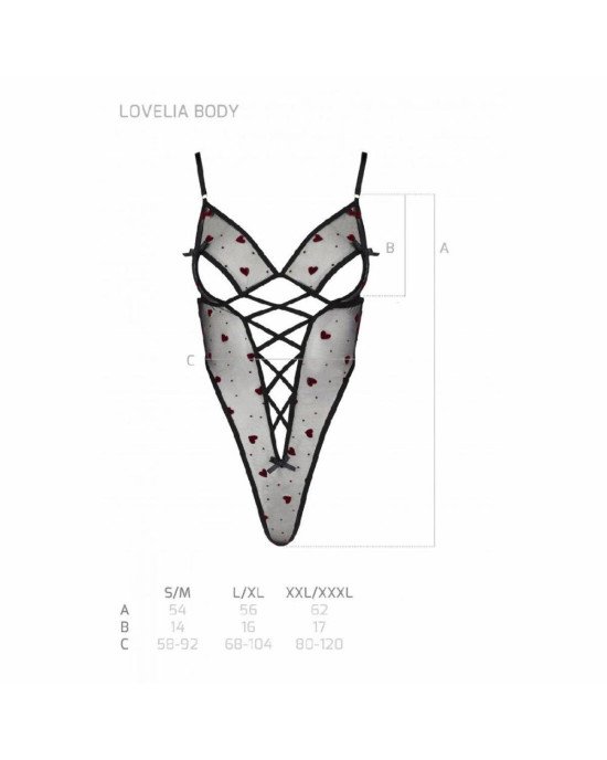 Еротичний боді з малюнком LOVELIA BODY black S/M - Passion Еротичний боді з малюнком LOVELIA BODY black S/M - Passion