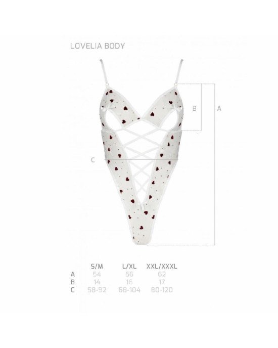 Еротичний боді з малюнком LOVELIA BODY white S/M - Passion Еротичний боді з малюнком LOVELIA BODY white S/M - Passion