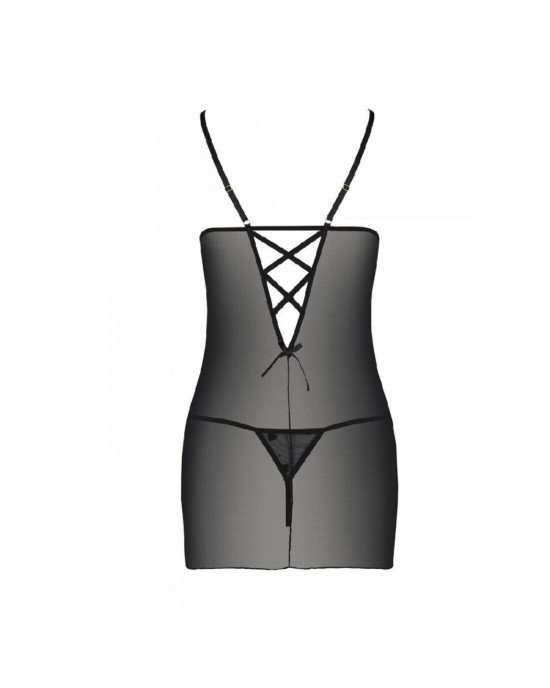 Сорочка з вирізами на грудях + стрінги LOVELIA CHEMISE black S/M - Passion Сорочка з вирізами на грудях + стрінги LOVELIA CHEMISE black S/M - Passion