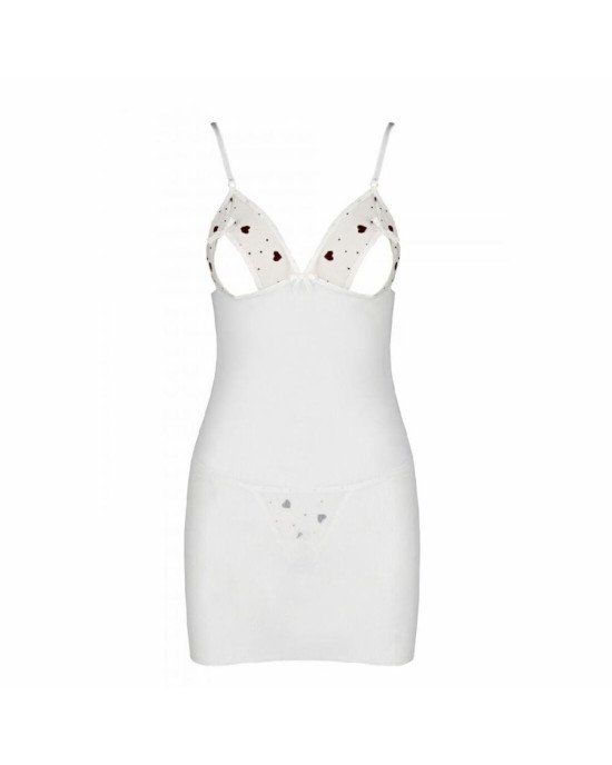 Сорочка з вирізами на грудях + стринги LOVELIA CHEMISE white XXL/XXXL - Passion Сорочка з вирізами на грудях + стринги LOVELIA CHEMISE white XXL/XXXL - Passion