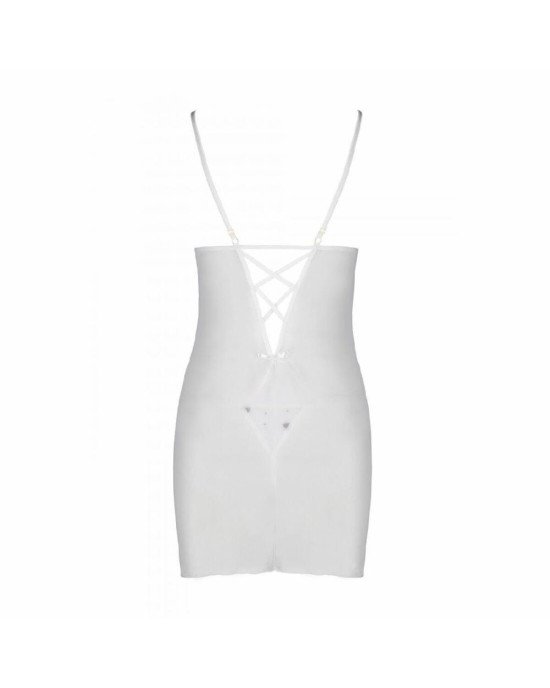 Сорочка з вирізами на грудях + стринги LOVELIA CHEMISE white XXL/XXXL - Passion Сорочка з вирізами на грудях + стринги LOVELIA CHEMISE white XXL/XXXL - Passion