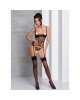Корсет з підв'язками + стрінги LOVELIA CORSET black L/XL - Passion Корсет з підв'язками + стрінги LOVELIA CORSET black L/XL - Passion