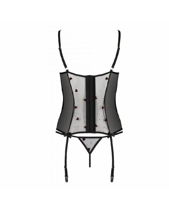 Корсет з підв'язками + стрінги LOVELIA CORSET black S/M - Passion Корсет з підв'язками + стрінги LOVELIA CORSET black S/M - Passion