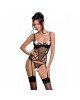Корсет з підв'язками + стрінги LOVELIA CORSET black S/M - Passion Корсет з підв'язками + стрінги LOVELIA CORSET black S/M - Passion