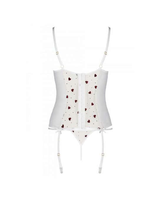 Корсет з підв'язками + стрінги LOVELIA CORSET white XXL/XXXL - Passion Корсет з підв'язками + стрінги LOVELIA CORSET white XXL/XXXL - Passion
