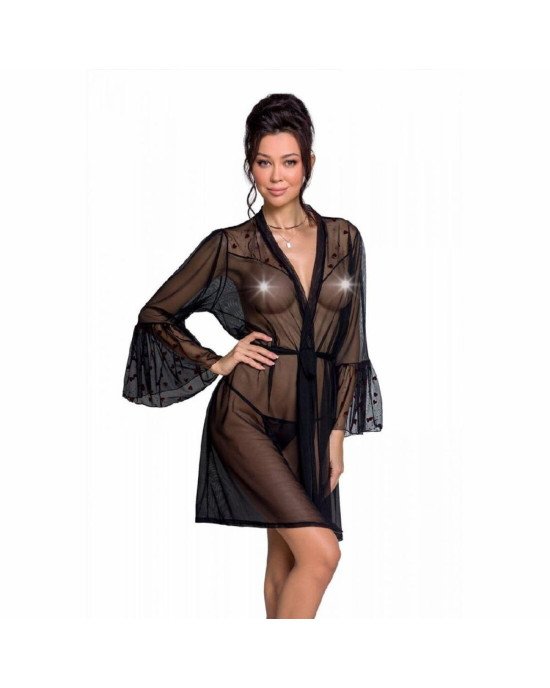 Повітряний пеньюар LOVELIA PEIGNOIR black S/M - Passion Повітряний пеньюар LOVELIA PEIGNOIR black S/M - Passion