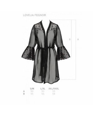 Повітряний пеньюар LOVELIA PEIGNOIR black S/M - Passion Повітряний пеньюар LOVELIA PEIGNOIR black S/M - Passion
