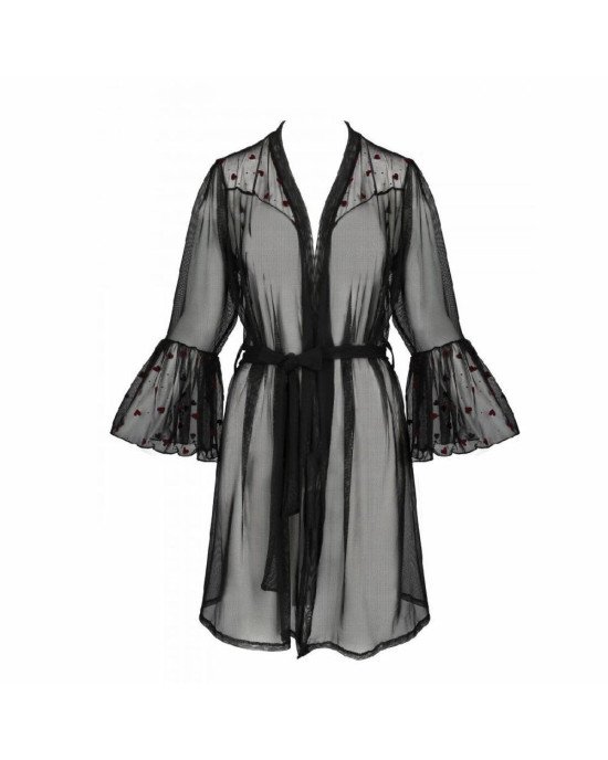 Повітряний пеньюар LOVELIA PEIGNOIR black XXL/XXXL - Passion Повітряний пеньюар LOVELIA PEIGNOIR black XXL/XXXL - Passion