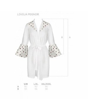 Повітряний пеньюар LOVELIA PEIGNOIR white S/M - Passion Повітряний пеньюар LOVELIA PEIGNOIR white S/M - Passion